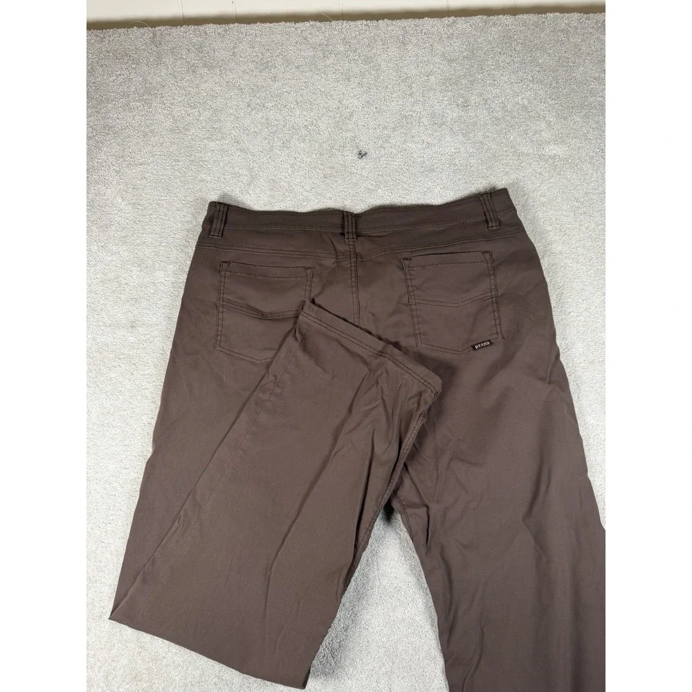 prAna Mens Slim Fit Pants Sz 40x34 UPF 50+ Brown Zion Hiking Moisture-Wicking